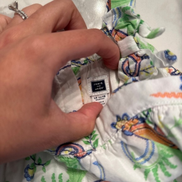 Toddler white Janie & Jack outfit - Picture 3 of 3